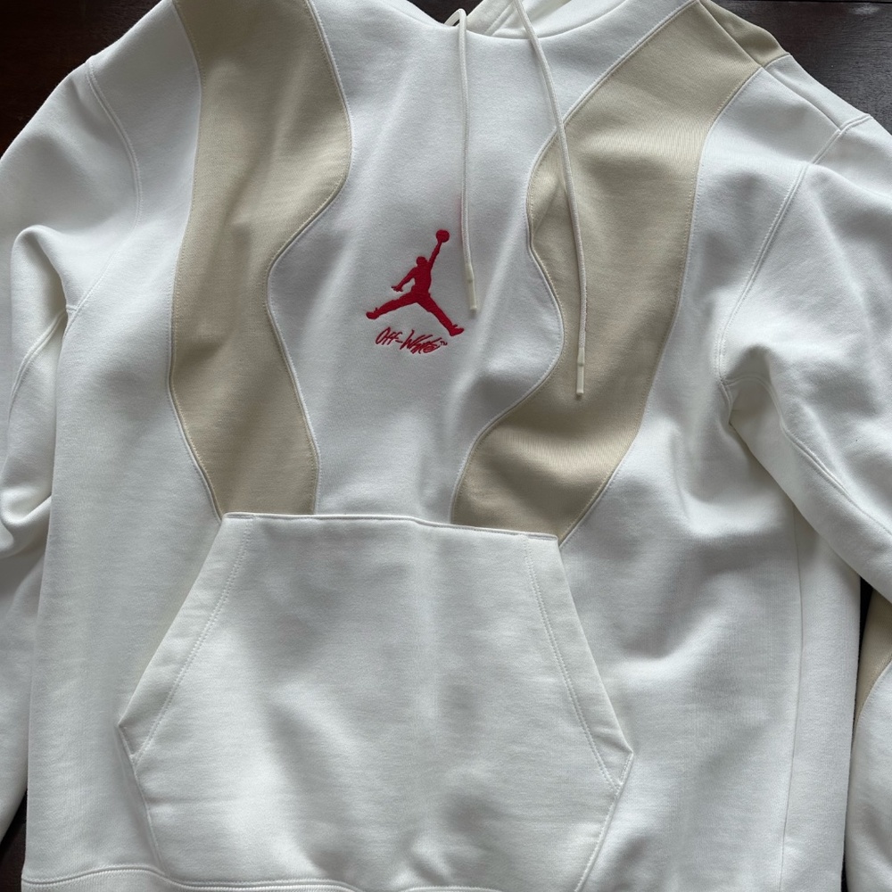 Air Jordan x Off White White and Tan Hoodie
